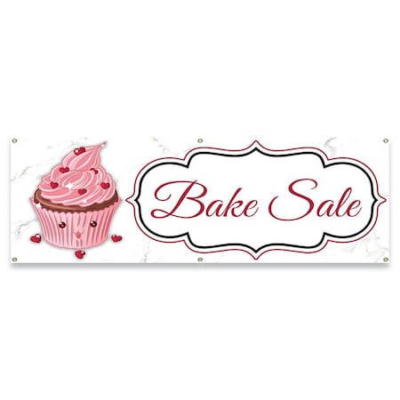 Bake Sale Banner Concession Stand Food Truck Single Sided